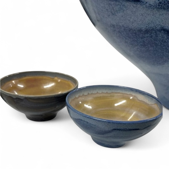 Vintage Steelite International England Set Of 2 Artisian Glazed Stoneware Bowls